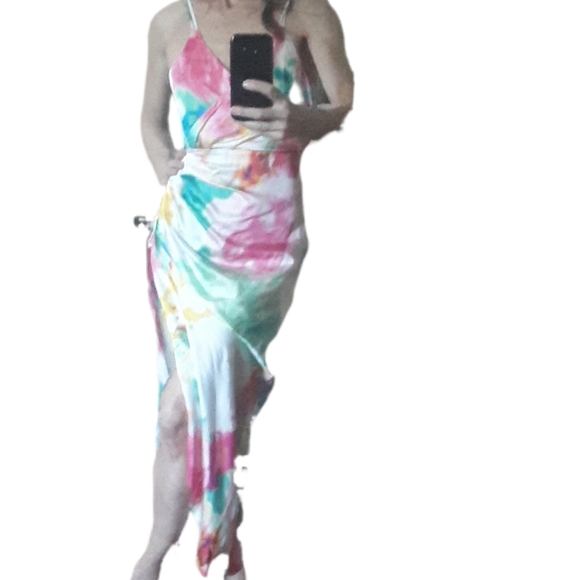 Zara Dresses & Skirts - Zara One Shoulder Multicolor Dress